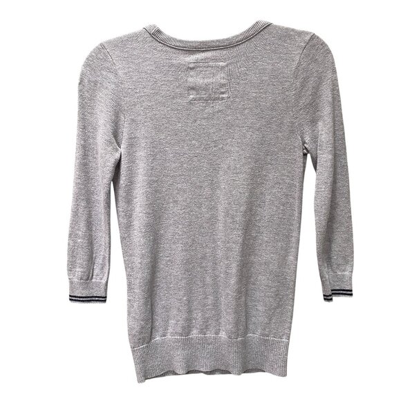 Hollister Y2K Women Varsity Button Up Cardigan Sz M Preppy Nautical Academia - Picture 7 of 12